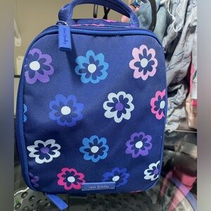 Vera Bradley Insulated Lunch Bag Cooler Blue Pink Daisy Floral